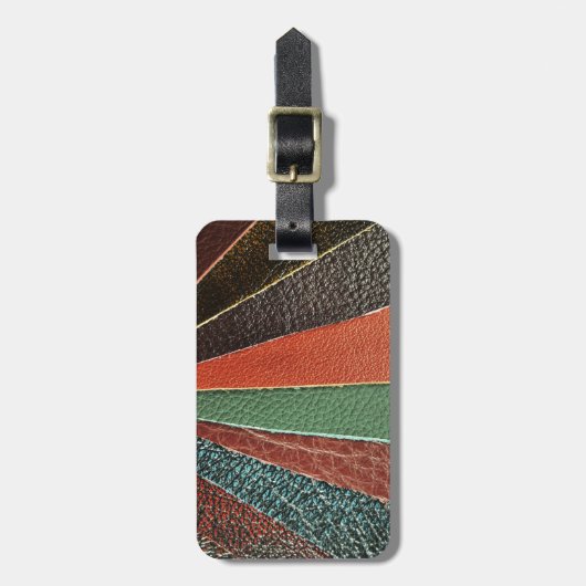 Leer Bagagelabel (Voorkant verticaal)