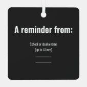 Leer Ballroom Dancing Golden Brass Metalen Ornament (Achterkant)