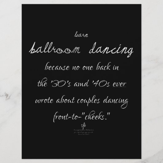 Leer Ballroom Dansen Mex. Zilver Flyer (Voorkant)