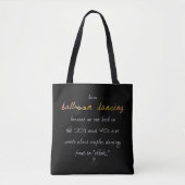 Leer Ballroom Dansende Cava Rosa Tote Bag (Voorkant)