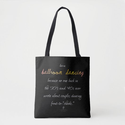 Leer Ballroom Dansende Cava Rosa Tote Bag (Voorkant)