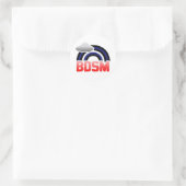 LEER / BD REGENBOOG RONDE STICKER (Tas)