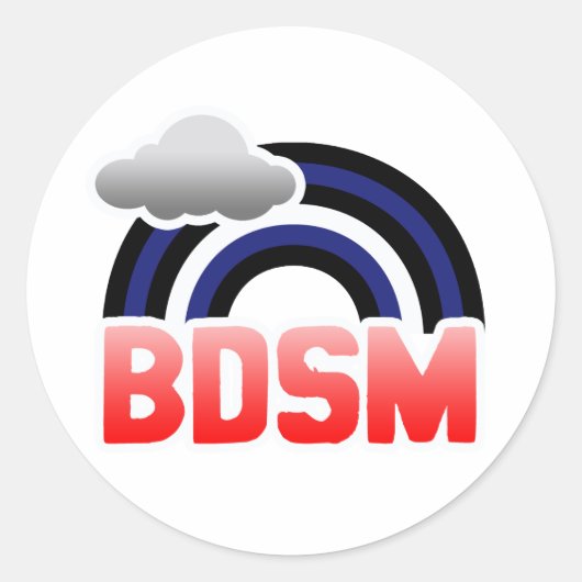 LEER / BD REGENBOOG RONDE STICKER (Voorkant)