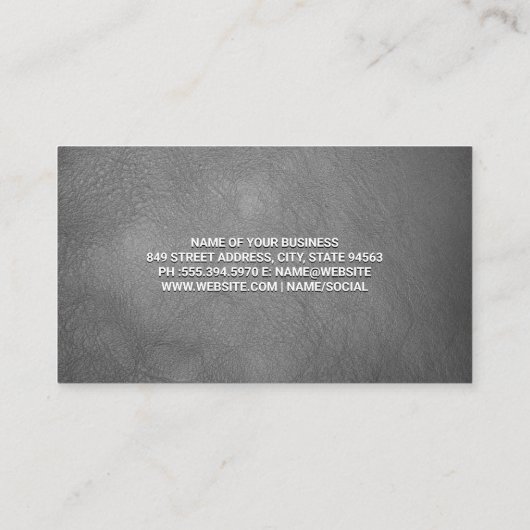 leer | Binnenland Visitekaartje (Achterkant)