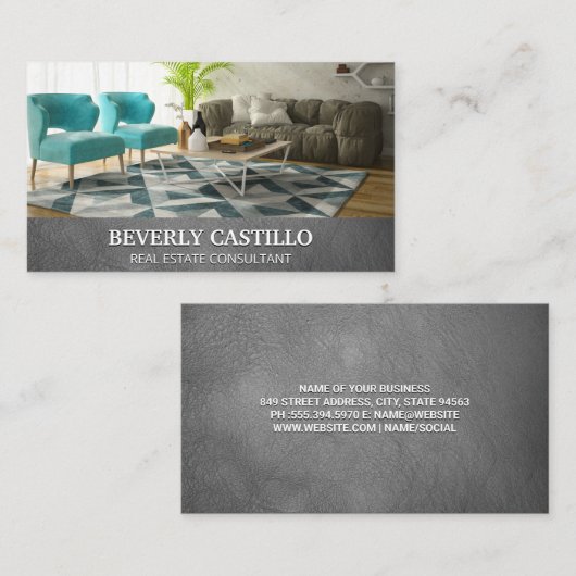 leer | Binnenland Visitekaartje (Voorkant / Achterkant)