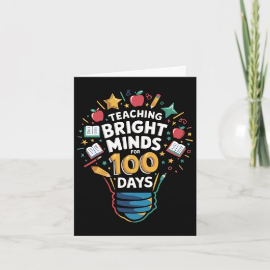 Leer Bright Minds voor 100 dagen Kindergarten Te Kaart (Voorkant)