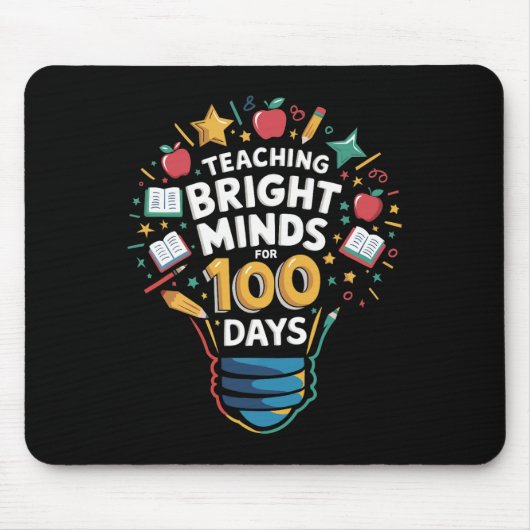 Leer Bright Minds voor 100 dagen Kindergarten Te Muismat (Voorkant)