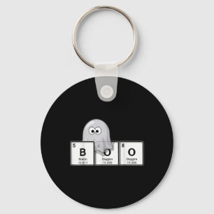 Leer chemie met geesten leraar Boo Halloween Sleutelhanger