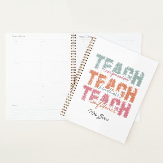 Leer compassie vriendelijkheid, gepersonaliseerde  planner (Display)
