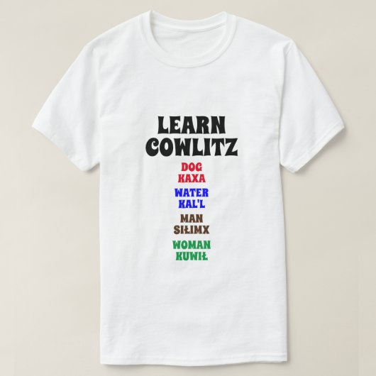 Leer Cowlitz - Hond, Water, Man, Vrouwen T-shirt (Design voorkant)