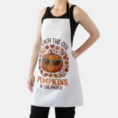 Leer Cute Pumpkins Patch Halloween Zonnebril_1 Schort (Insitu)