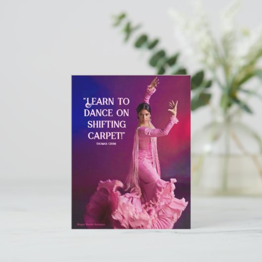 Leer dansen op een schuivend tapijt (Staand voorkant)