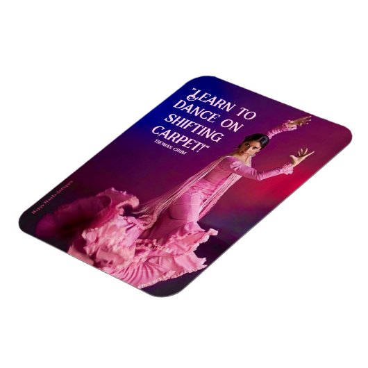 Leer dansen op een schuivend tapijt magneet (Linkerzijde)