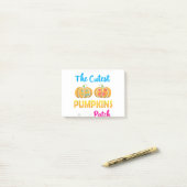Leer de beste pompoen in de pleister. post-it® notes (Op bureau)