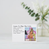 Leer de Cello te spelen Visitekaartje (Staand voorkant)