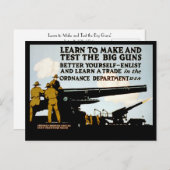 Leer de Grote Pistolen maken en testen! Briefkaart (Voorkant / Achterkant)