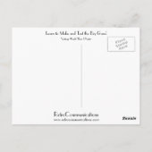 Leer de Grote Pistolen maken en testen! Briefkaart (Achterkant)