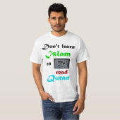 Leer de islam op Quran T-shirt (Voorkant volledig)