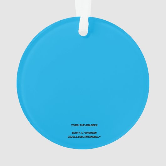 LEER DE KINDEREN 2025 KERSTVERSIERING ORNAMENT (achterkant)