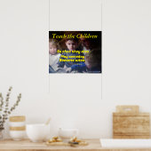LEER DE KINDEREN POSTER (Keuken)