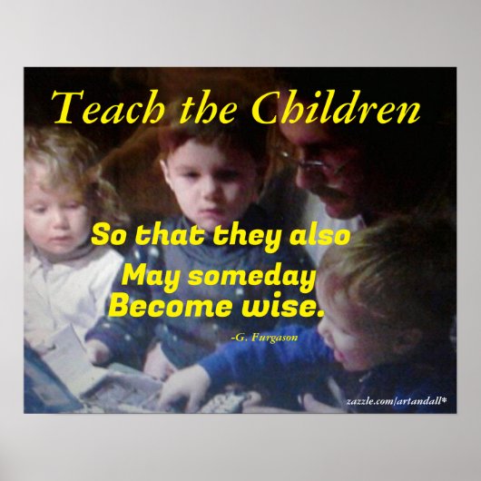 LEER DE KINDEREN POSTER (Voorkant)