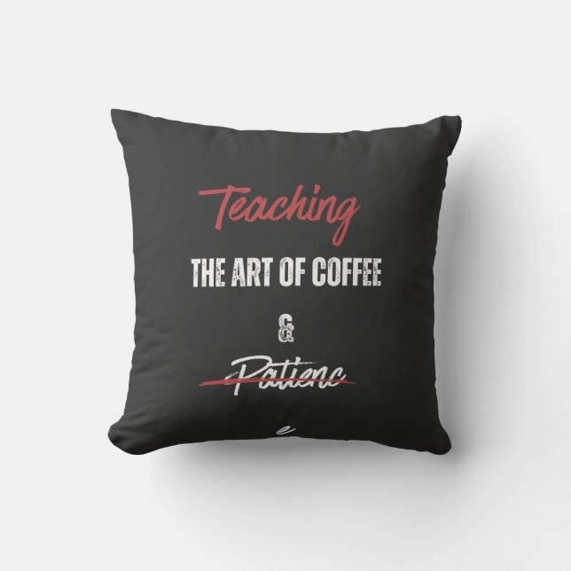 Leer de kunst van koffie en geduld kussen (Voorkant)