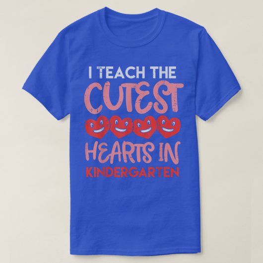 Leer de Kutest Hearts Kindergarten Leraar Valen T-shirt (Design voorkant)