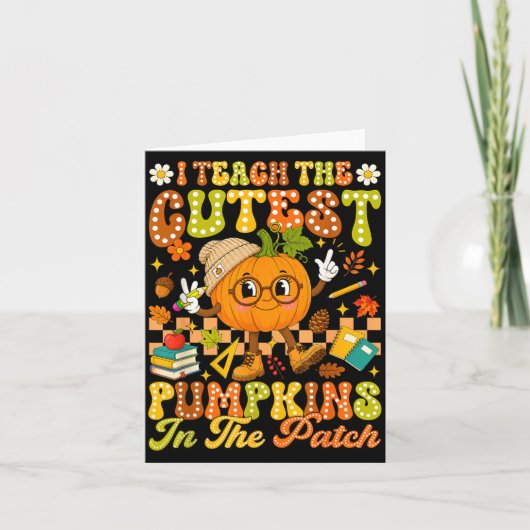 Leer de leukste pompoen in de patch herfst kaart (Voorkant)
