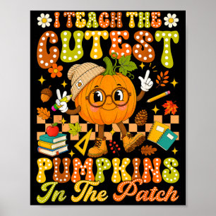 Leer de leukste pompoen in de patch herfst poster