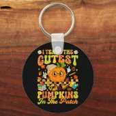 Leer de leukste pompoen in de patch herfst sleutelhanger (Voorkant)