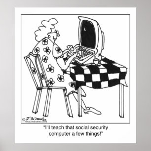 Leer de overheidscomputer een paar dingen poster