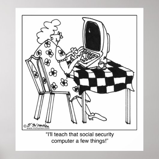 Leer de overheidscomputer een paar dingen poster (Voorkant)