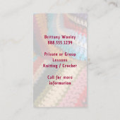 Leer de sjabloon voor visitekaartjes breien (Achterkant)