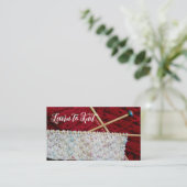 Leer de sjabloon voor visitekaartjes breien (Staand voorkant)