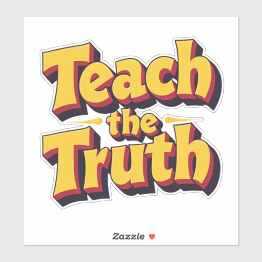 Leer de Waarheid Sticker (Vel)