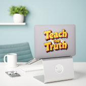 Leer de Waarheid Sticker (Laptop op bureau)