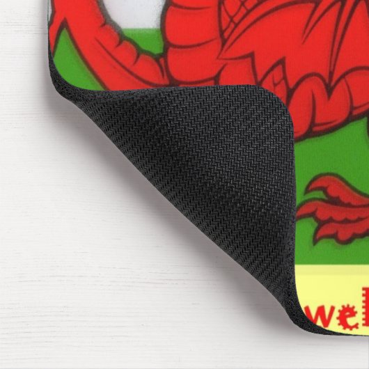 Leer de Welsh Podcast Mouse Mat Muismat (Hoek)