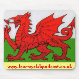 Leer de Welsh Podcast Mouse Mat Muismat