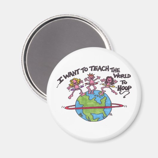 Leer de wereld om te gijzelen magneet (Voorkant / Achterkant)