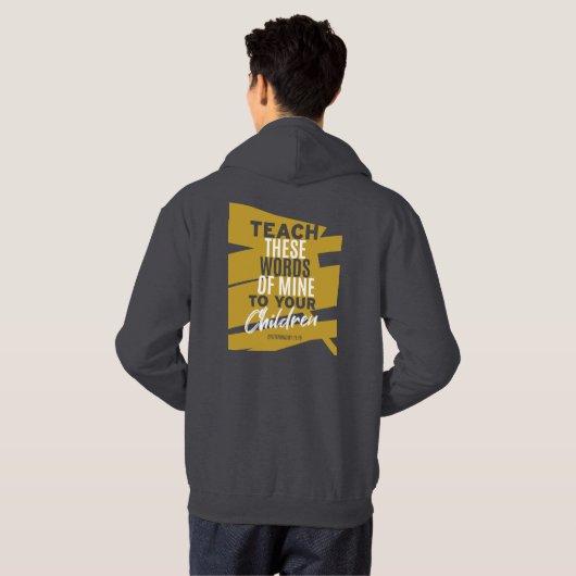 Leer deze woorden van mij aan uw kinderen 1 hoodie (Achterkant volledig)