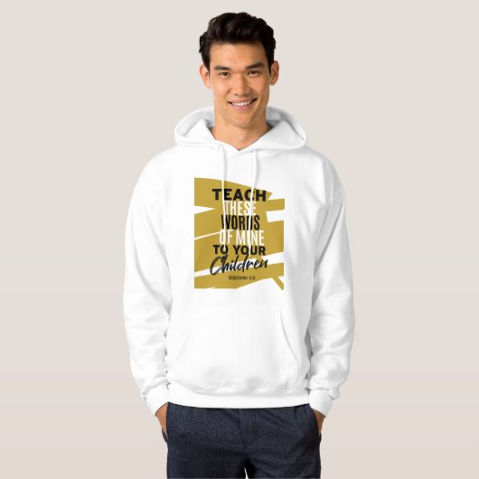 Leer deze woorden van mij aan uw kinderen 2 hoodie (Voorkant volledig)
