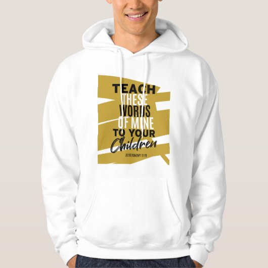 Leer deze woorden van mij aan uw kinderen 2 hoodie (Voorkant)
