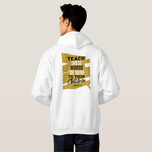 Leer deze woorden van mij aan uw kinderen 2 hoodie (Achterkant volledig)