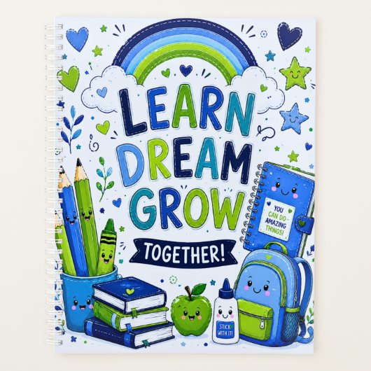 leer dromen groeien planner (Voorkant)