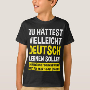 Leer Duits Spreker - Grappig Duitsland Vlag Duits- T-shirt