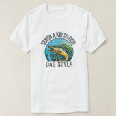 Leer een Kind om te vissen - Dad Style T-shirt (Design voorkant)