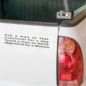 Leer een man... Bumperstickers (Op Truck)