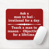 Leer een man... mousepad muismat (Met muis)