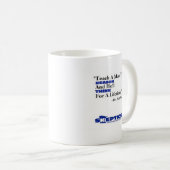 Leer een man om te redeneren... koffiemok (Voorkant rechts)