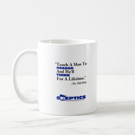 Leer een man om te redeneren... koffiemok (Links)